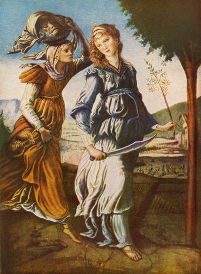 Judith e seu servo com a cabeça de Holofernes de Sandro Botticelli