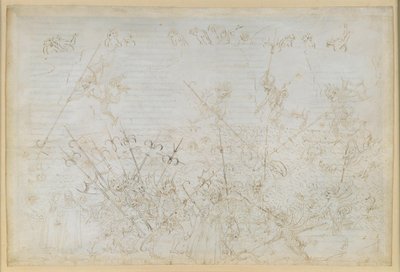 A Divina Comédia, Inferno XXII. Virgílio e Dante no oitavo círculo do Inferno (Malebolge), 5.ª Bolgia: Castigo dos corruptos; Fuga de Ciampolo de Sandro Botticelli