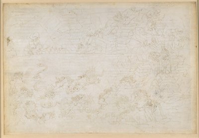 A Divina Comédia, Inferno XXIV. Virgílio e Dante no oitavo círculo do Inferno (Malebolge), 7.ª Bolgia: Castigo dos ladrões e salteadores; As profecias de Vanni Fucci de Sandro Botticelli