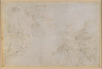 A Divina Comédia, Inferno XXI. Virgílio e Dante no oitavo círculo do Inferno (Malebolge), 5.ª Bolgia: Castigo dos corruptos no exercício de cargos públicos; A escolta dos demónios de Sandro Botticelli