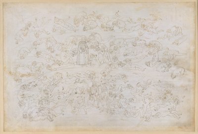A Divina Comédia, Inferno XXXIII. Nono círculo do Inferno (Cócito), 3.ª faixa: Confissão do conde Ugolino; Castigo dos traidores dos anfitriões no gelo da Ptolomeia de Sandro Botticelli