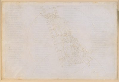 A Divina Comédia, Paraíso XXII. Sétima esfera planetária (céu de Saturno): relato de São Bento; subida pela escada de Jacob até ao céu das estrelas fixas de Sandro Botticelli