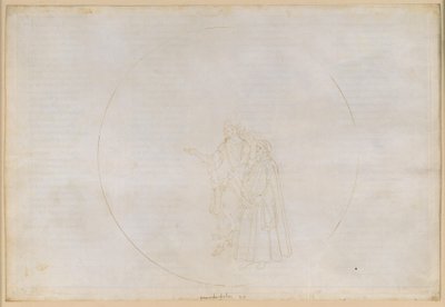 A Divina Comédia, Paraíso, Canto XX. Sexta esfera planetária (Céu de Júpiter): A Águia identifica as chamas que formam o seu olho, entre as quais se encontram dois pagãos, o que alimenta as dúvidas de Dante e acaba por as dissipar de Sandro Botticelli