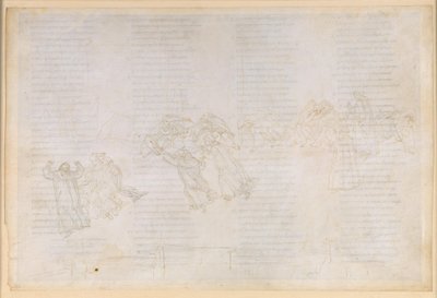 A Divina Comédia, Purgatório XIV. Segundo Anel do Purgatório: penitência pela inveja e pela alegria alheia; conversa entre Guido del Duca e Rinieri da Calboli de Sandro Botticelli