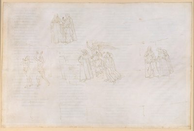 A Divina Comédia, Purgatório XVII. Ascensão ao quarto círculo do Purgatório: Virgílio explica o Purgatório a Dante de Sandro Botticelli
