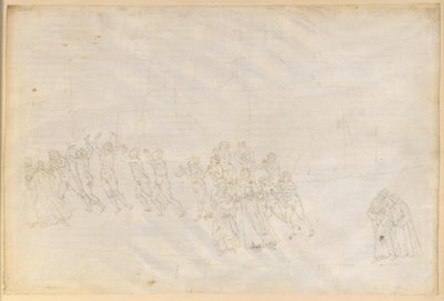 A Divina Comédia, Purgatório XVI. Terceiro Anel do Purgatório: a penitência dos irascíveis; conversa de Dante com Marco Lombardo de Sandro Botticelli