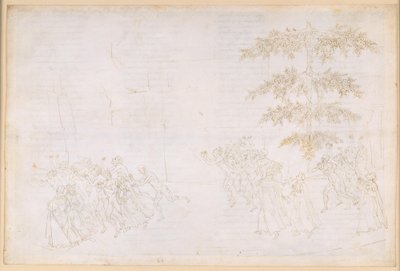 A Divina Comédia, Purgatório XXIII. Sexto Anel do Purgatório: a penitência dos glutões; encontro com Forese Donati de Sandro Botticelli
