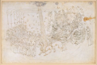 A Divina Comédia, Purgatório XXX. O Paraíso Terrestre: Beatriz na carruagem triunfal de Sandro Botticelli