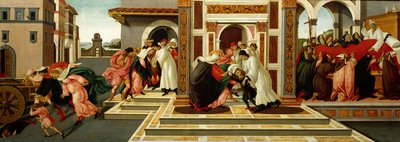 Último milagre e a morte de São Zenóbio, c. 1500 de Sandro Botticelli