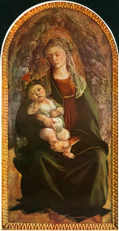 Madonna na Glória com Serafins, c1469-1470, 1937. de Sandro Botticelli