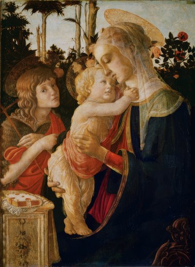 Madonna com criança e Johannesknaben de Sandro Botticelli