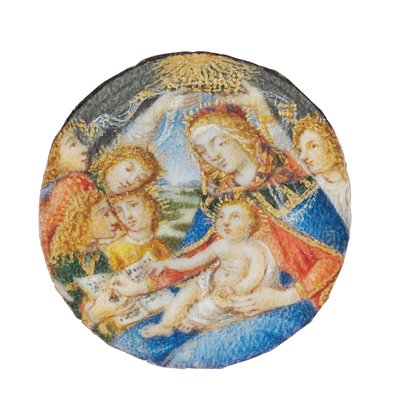 Madonna of the Magnificat, Florença, final do século 15 - início do século 16 de Sandro Botticelli