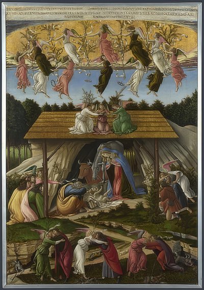 Nascimento místico de Cristo. 1500 de Sandro Botticelli