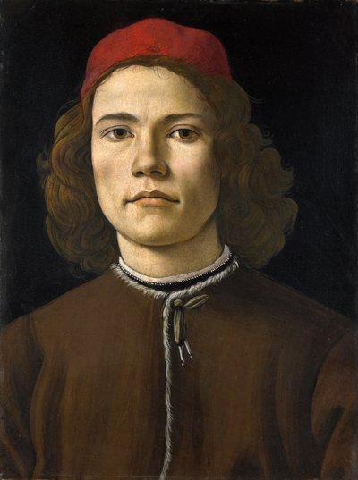Retrato de um jovem de Sandro Botticelli