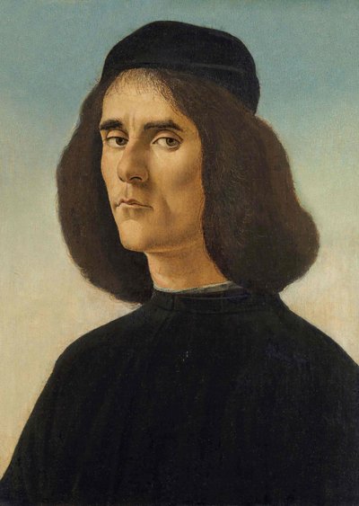 Retrato de Michael Tarchaniota Marullus, c. 1500. de Sandro Botticelli