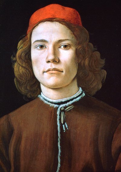 Retrato de um homem jovem, c1480-1485 de Sandro Botticelli