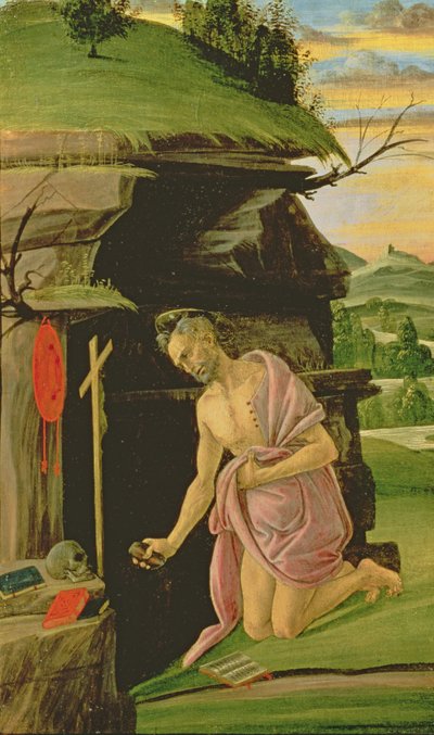 São Jerônimo, de 1490 (têmpera no painel) de Sandro Botticelli
