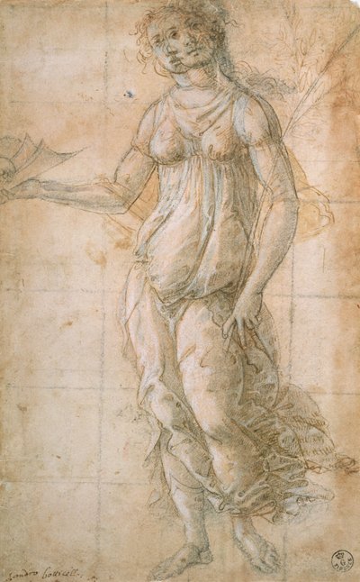 Estudo de Athene (desenho) de Sandro Botticelli