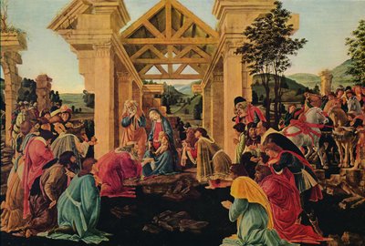 A Adoração dos Magos, c1475-1476 de Sandro Botticelli
