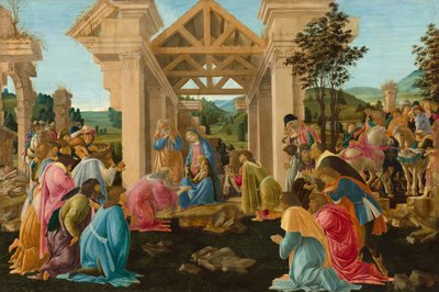 A Adoração dos Magos, c. 14781482. de Sandro Botticelli