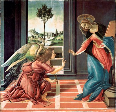 A Anunciação de Cestello, 1489 de Sandro Botticelli