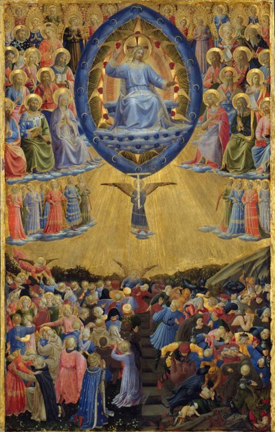 Altar Alado do Juízo Final, Painel Central, Início do século XV de Sandro Botticelli