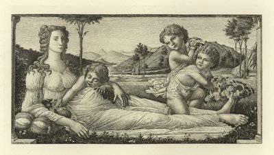 Vênus reclinada com Cupido de Sandro Botticelli