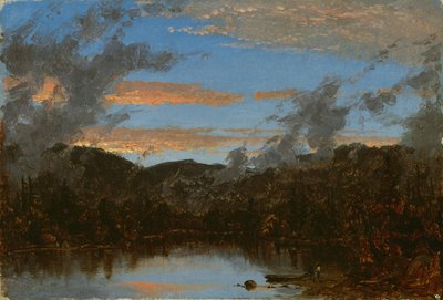 Mist Rising at Sunset in the Catskills, c.1861 (óleo sobre tela) de Sanford Robinson Gifford