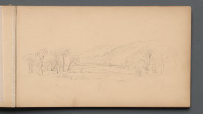 Sketchbook, página 06: "Gorham" (Maine) de Sanford Robinson Gifford