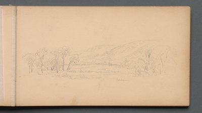 Caderno de desenho, página 06: Gorham Maine, 1859. de Sanford Robinson Gifford