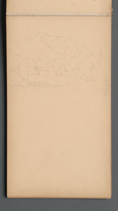 Caderno de desenho, página 08: Carter Mountian, 1859. de Sanford Robinson Gifford