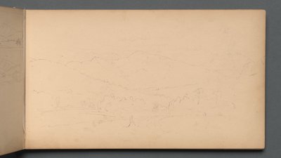 Sketchbook, página 10: Carter Mountian, 1859. de Sanford Robinson Gifford