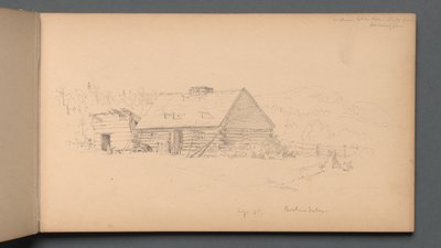 Sketchbook, página 14: Berlin Falls, 2 de setembro de 1859. de Sanford Robinson Gifford