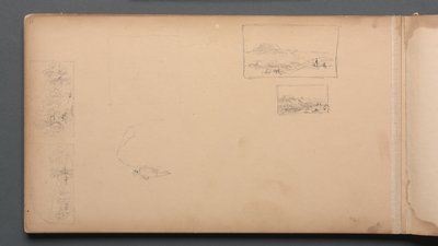 Sketchbook, página 37: Maine Landscape Vignittes, 1859. de Sanford Robinson Gifford