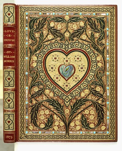 Capa do livro &39;Love is Enough or The Freeing of Pharamond&39;, de William Morris de Sangorski and Sutcliffe