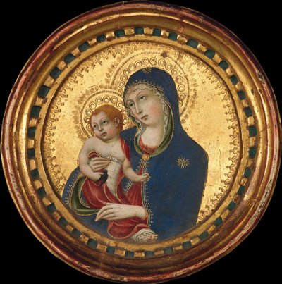 Madonna e Criança, meados do século 15. de Sano di Pietro