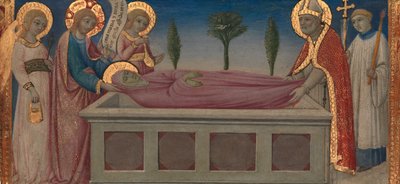 O Enterro de Santa Marta, ca. 1460-70. de Sano di Pietro
