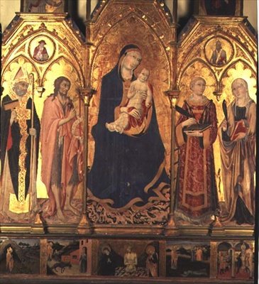 A Virgem e a Criança de Sano di also Ansano di Pietro di Mencio Pietro