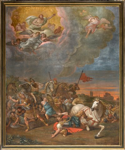 Muro em frente à contra-fachada do transepto norte, Sante Legnani, Conversão de Saul 1814 de Sante Legnani
