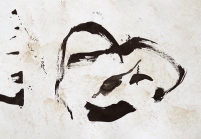 Retrato abstrato a tinta de Santhosh ch