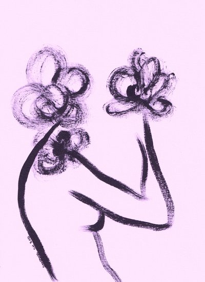 Flor nua abstrata de Santhosh ch