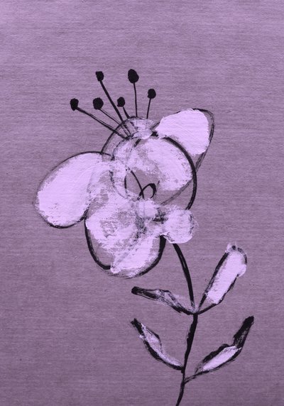 Floração roxa abstrata de Santhosh ch