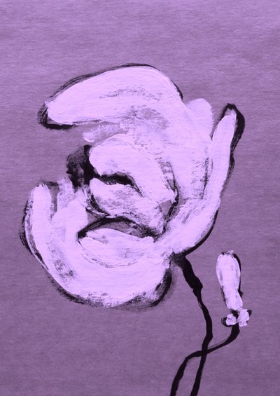 Floração roxa abstrata de Santhosh ch