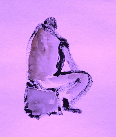 Figura abstrata roxa de Santhosh ch