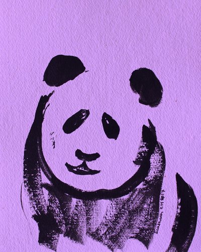 Adorável panda roxo de Santhosh ch