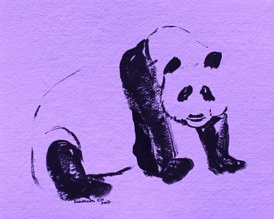 Panda a tinta preta de Santhosh ch