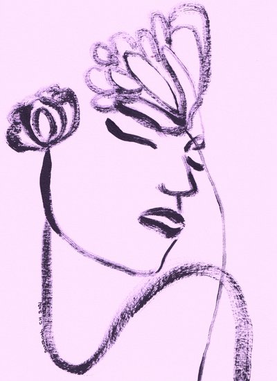 Flor feminina sonhadora de Santhosh ch