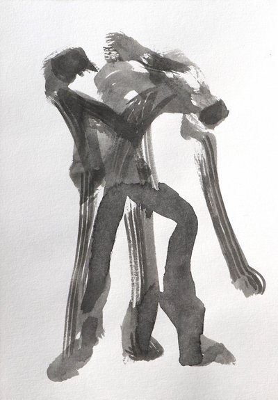 Figuras dinâmicas a tinta de Santhosh ch