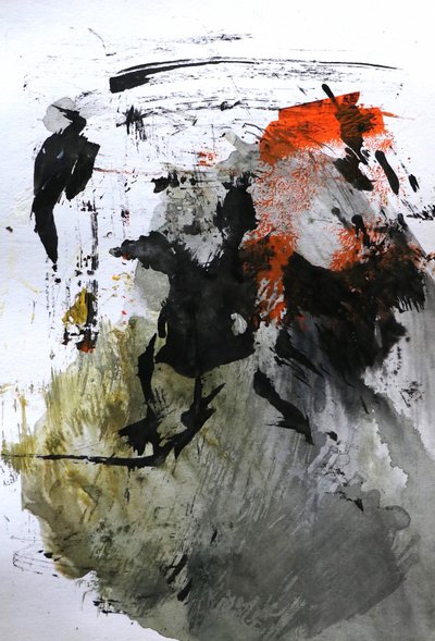 Abstrato laranja dinâmico de Santhosh ch