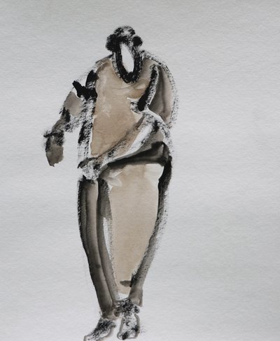 Figura elegante em pé de Santhosh ch